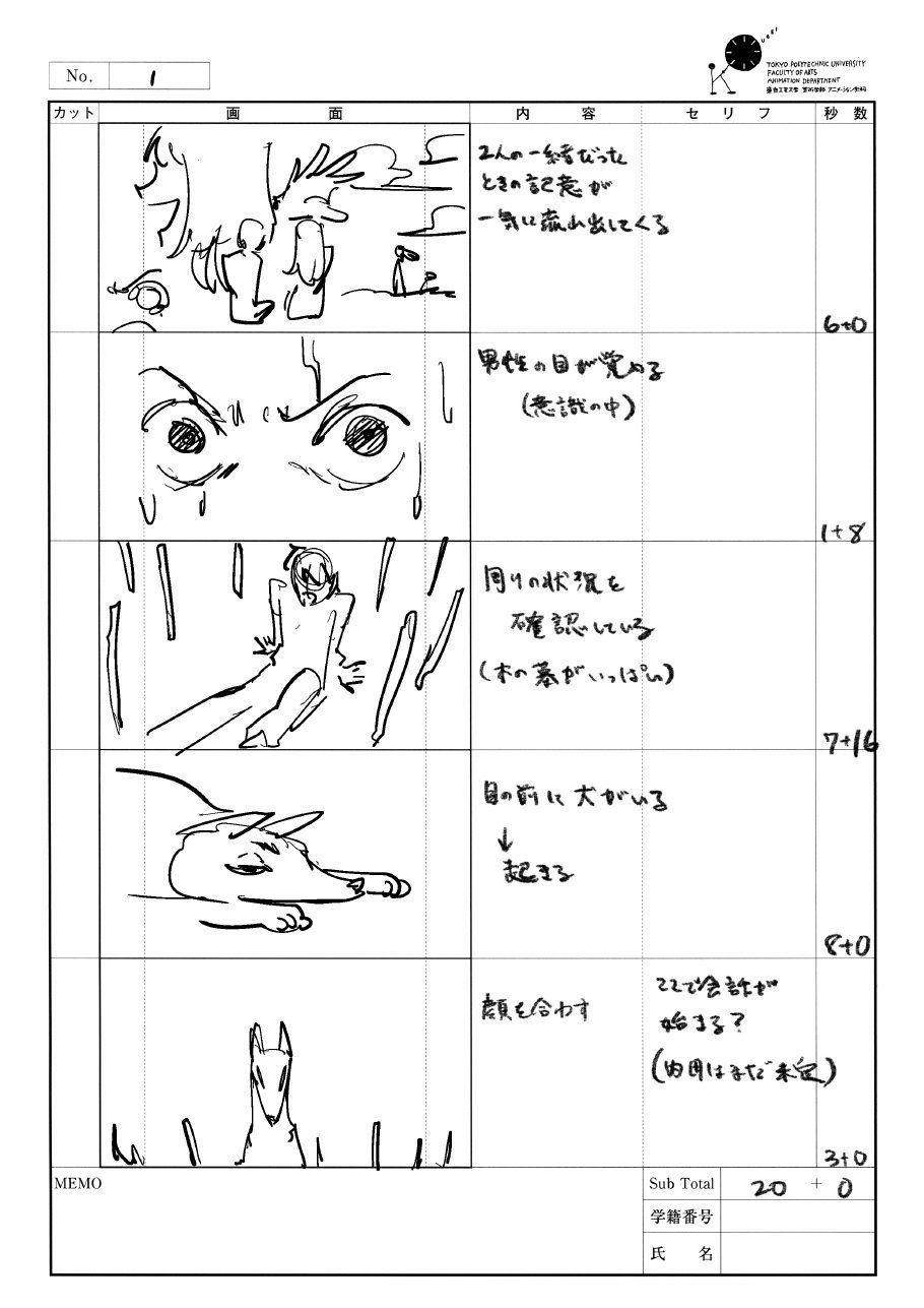 Storyboard page 1 from After North.