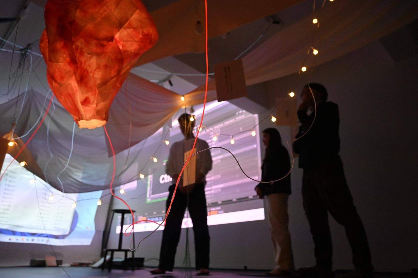 Printed statement in the installation