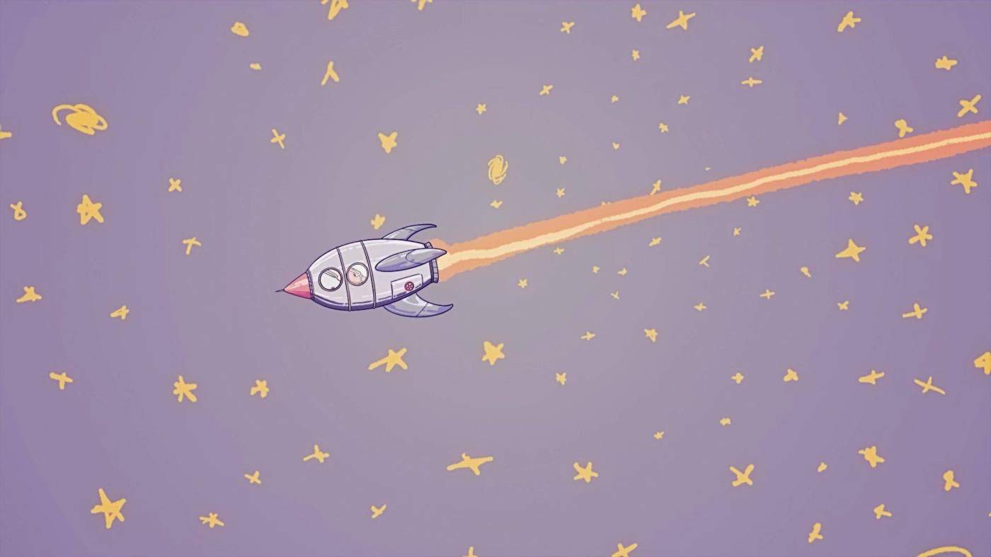 Rocket in space from 中前りおん–片恋ラプソディMV